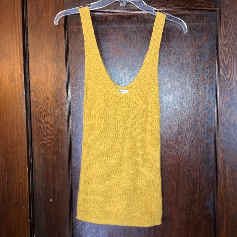 Madewell Mustard Yellow Knit Tank